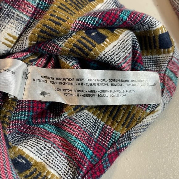 Ariat Women’s Medium Button Down Colorful Plaid Relaxed Shirt GUC - Picture 8 of 8